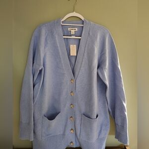 Lands End Light Blue Cardigan